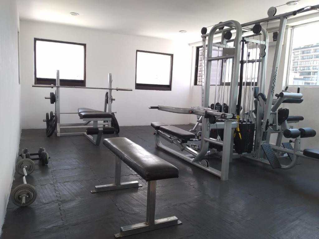 Fitness centrum a/nebo fitness zařízení v ubytování Hotel Campestre Inn