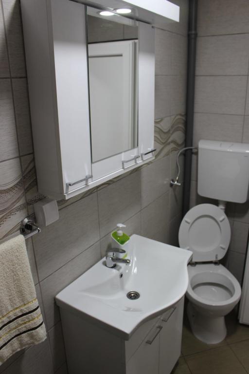 Koupelna v ubytování Apartmani Ilić