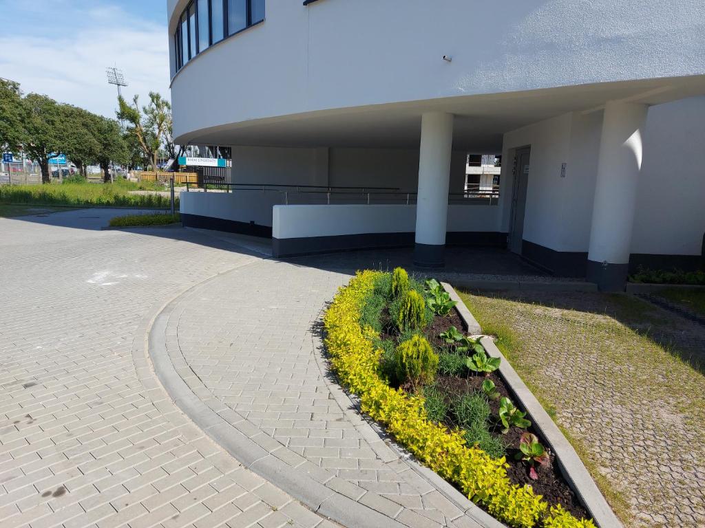 Vonkajšia záhrada v ubytovaní Baltic Blue Apartament