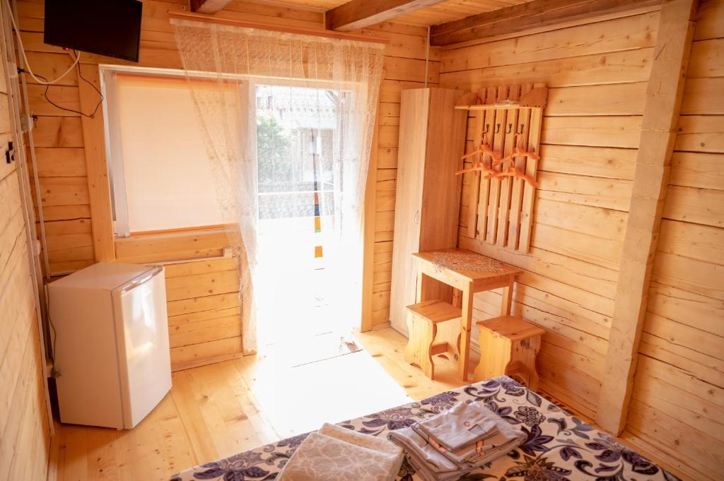 Postel nebo postele na pokoji v ubytování Rybatska 7