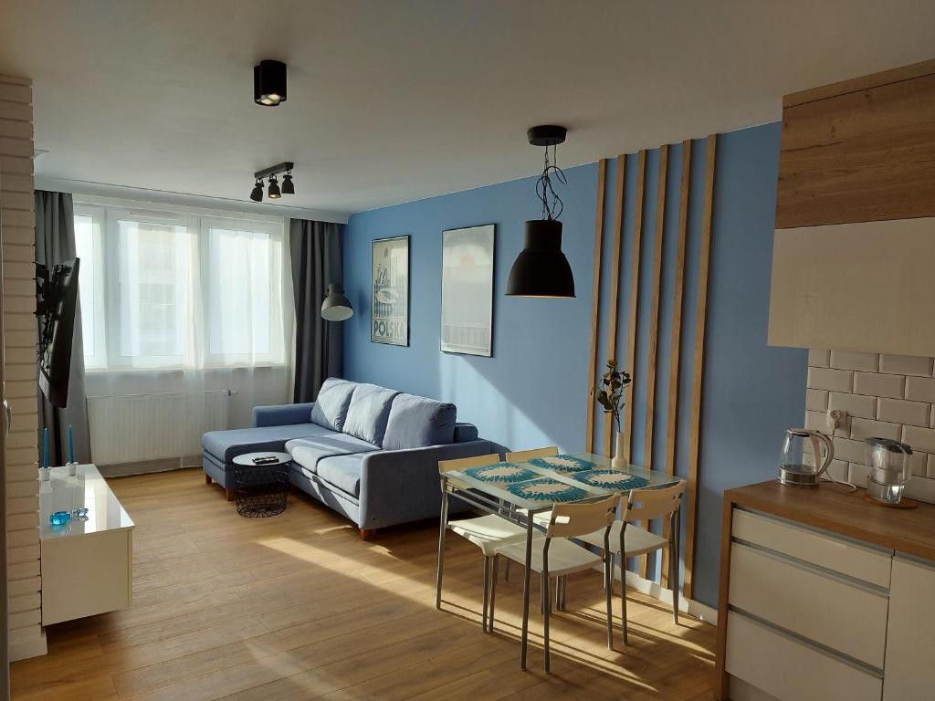 Posedenie v ubytovaní Baltic Blue Apartament