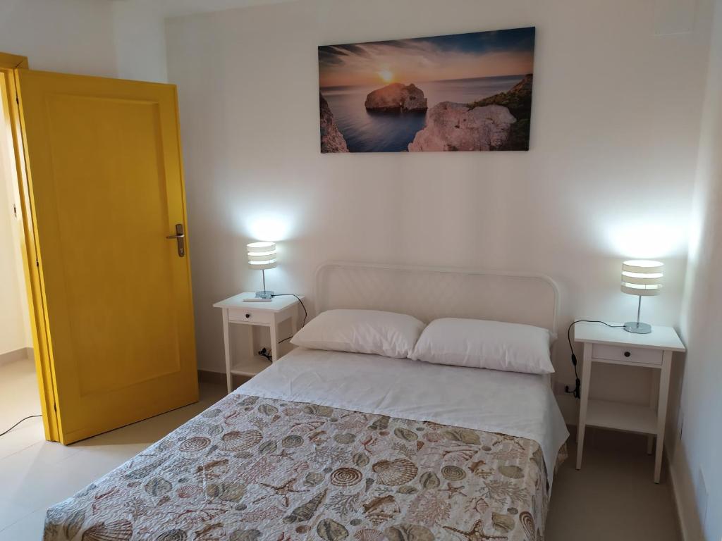 Postel nebo postele na pokoji v ubytování Lo Spicchio b&b