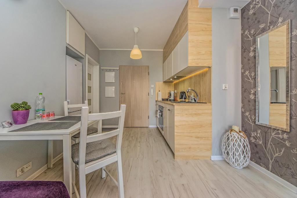 Kuchyňa alebo kuchynka v ubytovaní Apartament LUX