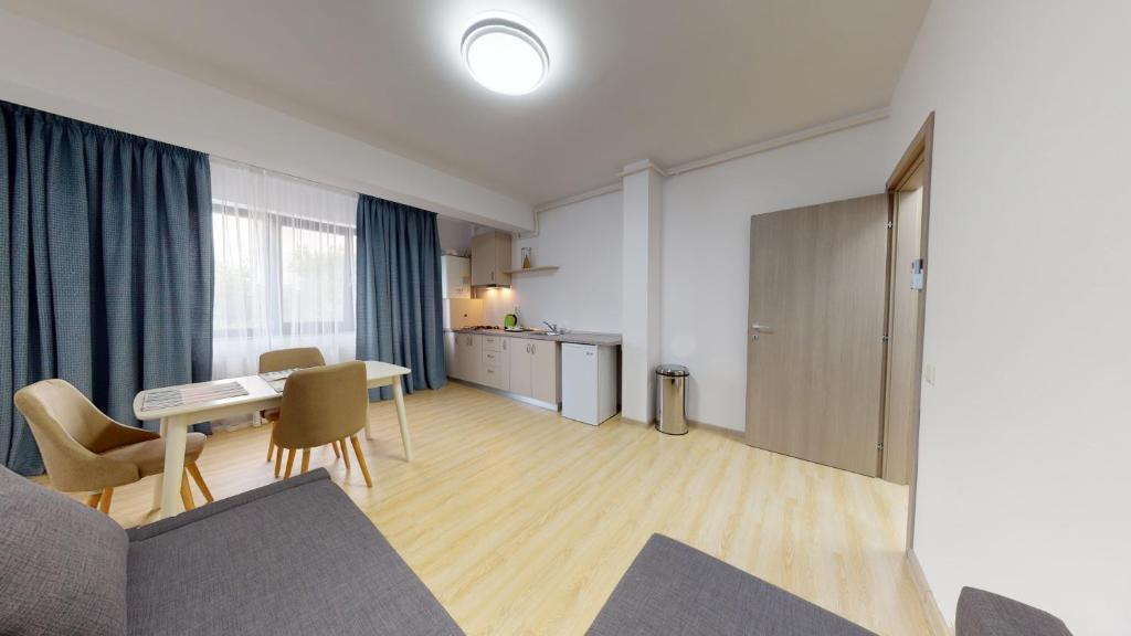 Kuchyň nebo kuchyňský kout v ubytování Le Blanc ApartHotel