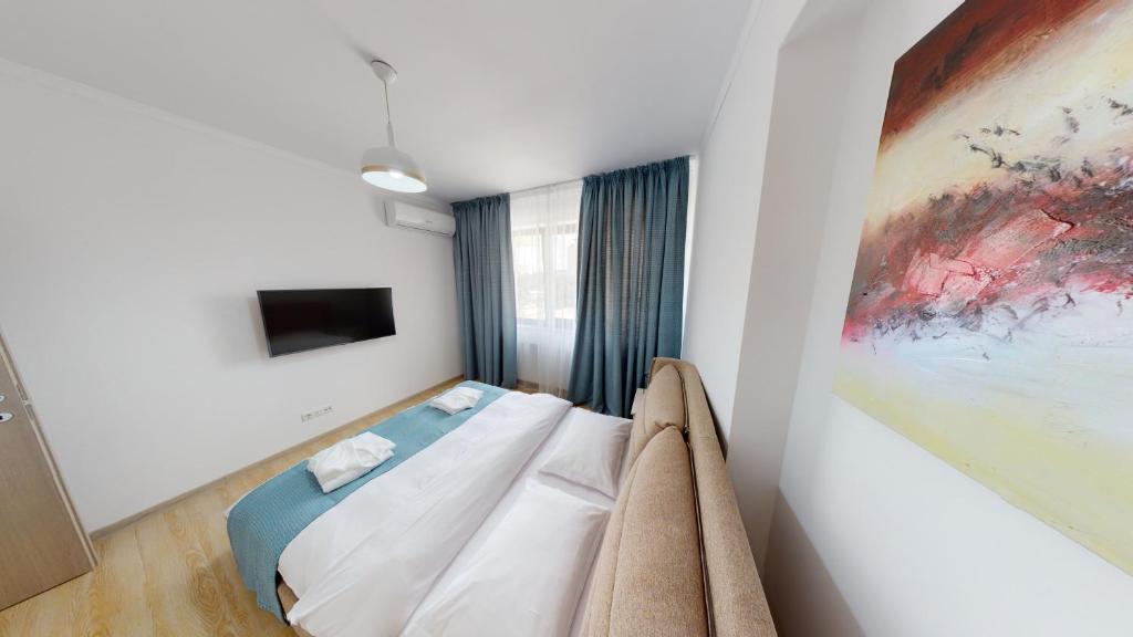 Postel nebo postele na pokoji v ubytování Le Blanc ApartHotel