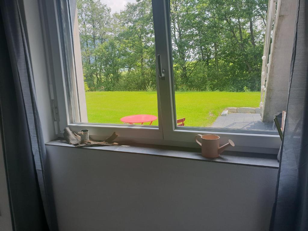Zahrada ubytování L'appartement