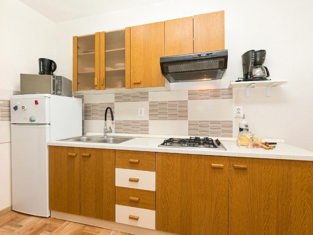 Kuchyň nebo kuchyňský kout v ubytování Apartman Šušnjić