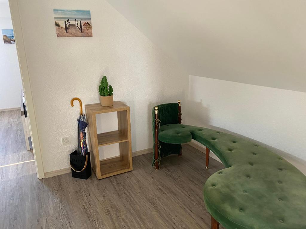 Posezení v ubytování Traumhafte Dachgeschosswohnung