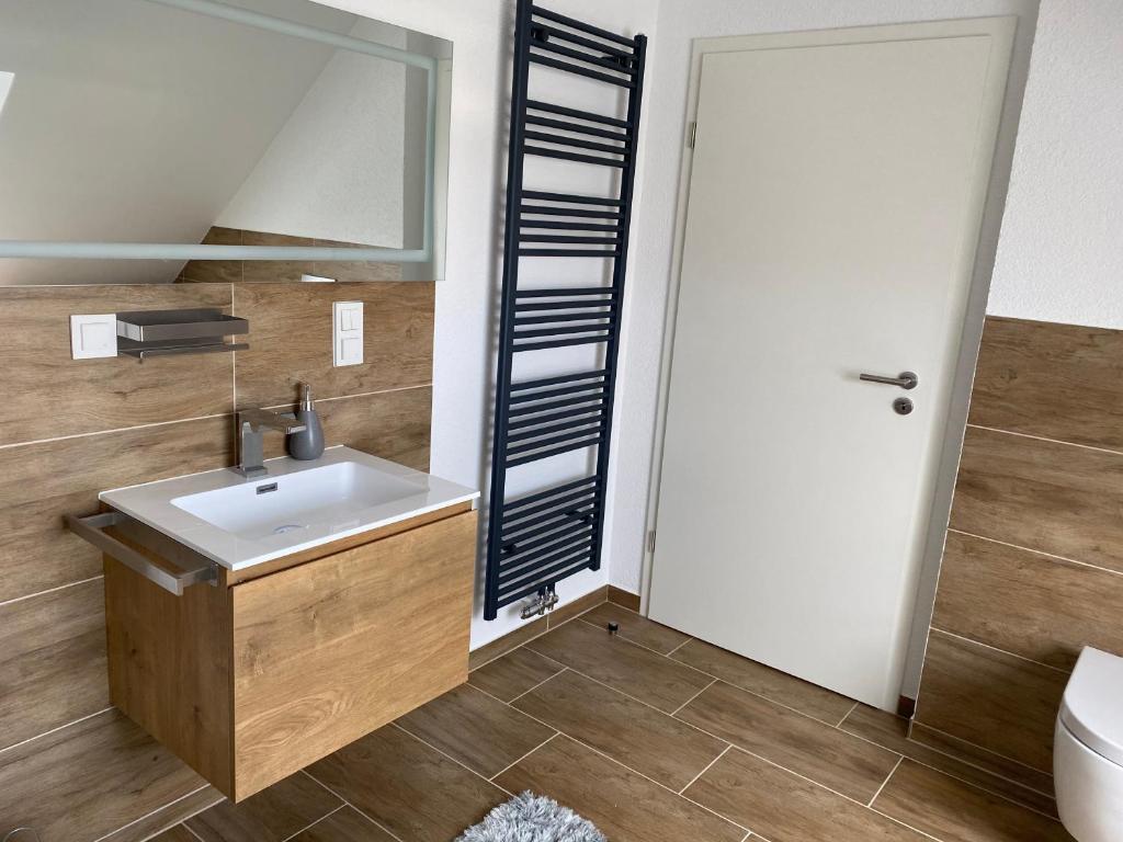 Koupelna v ubytování Traumhafte Dachgeschosswohnung