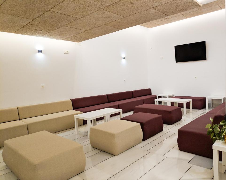 Posezení v ubytování Broz Hostel