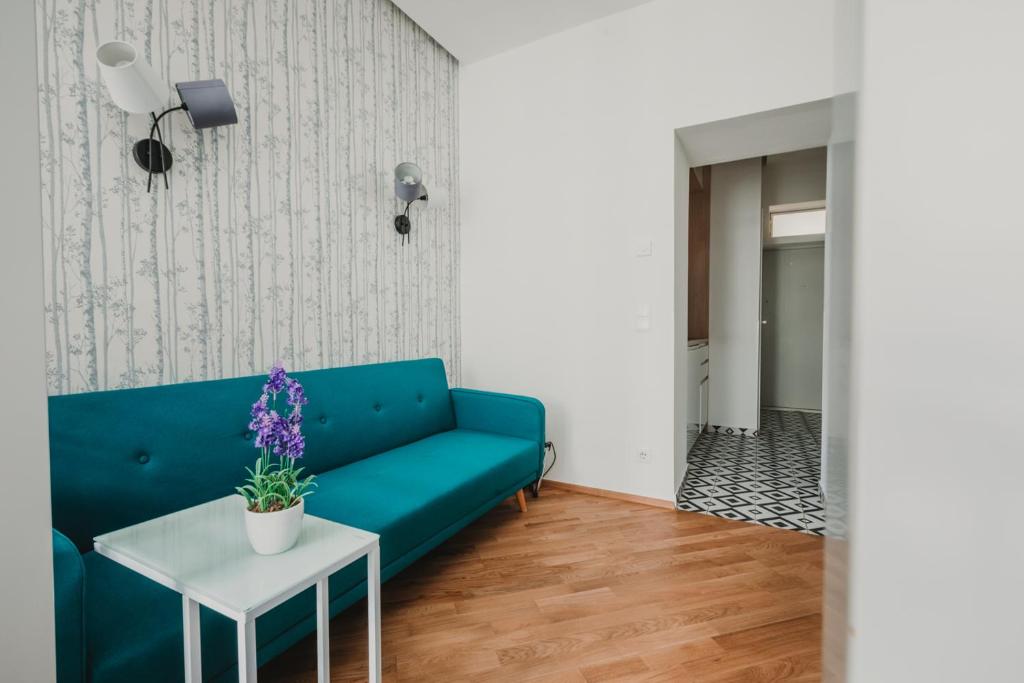 Część wypoczynkowa w obiekcie ZEUS Design Apartments Wasserwelt