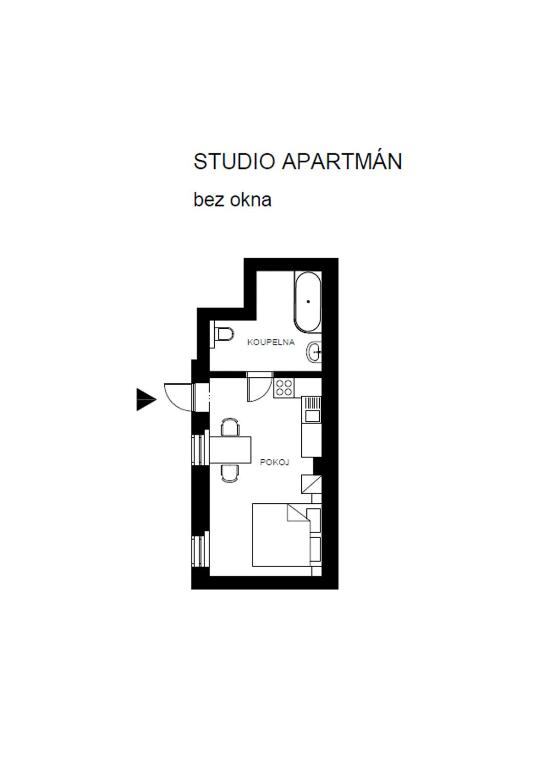 Půdorys ubytování Apartmány Velké náměstí