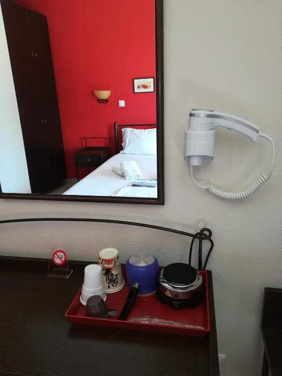 Postel nebo postele na pokoji v ubytování Agnanti Studios