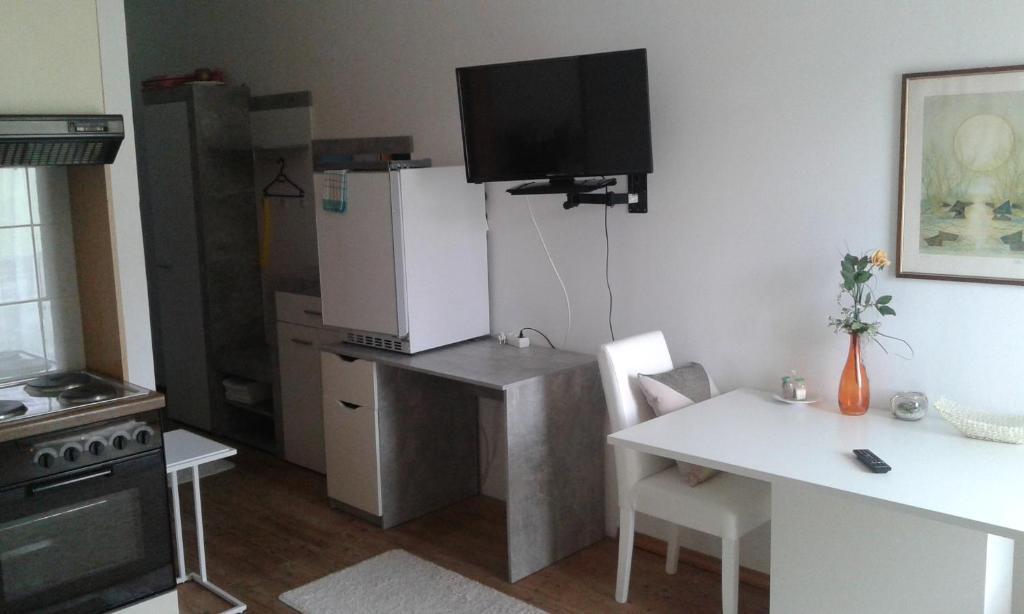 Kuchyň nebo kuchyňský kout v ubytování Ferienwohnung - Apartement - Hotel Klippitz Nordost