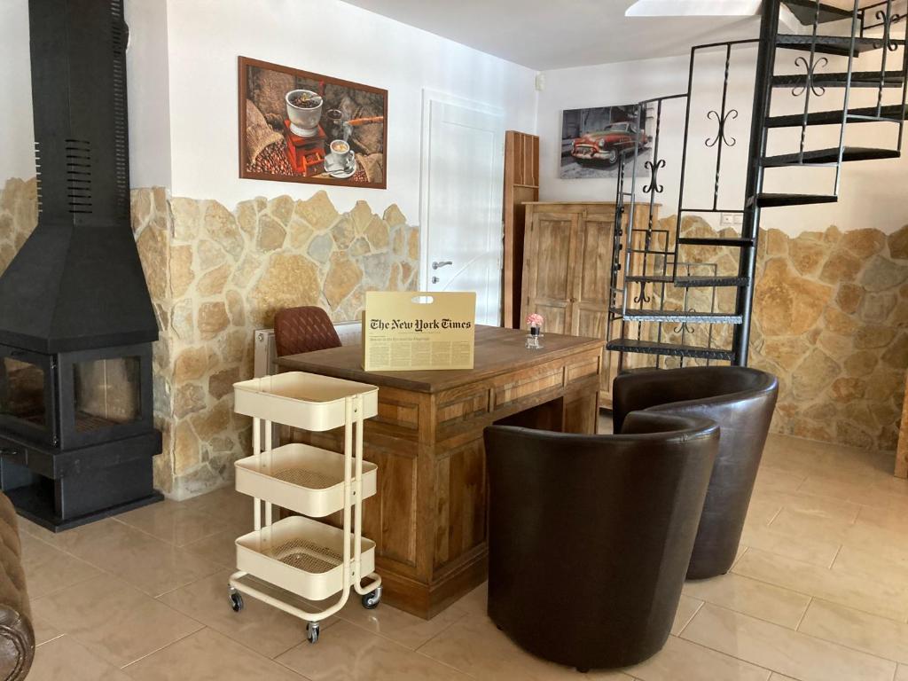 Posezení v ubytování Beach House Orfű