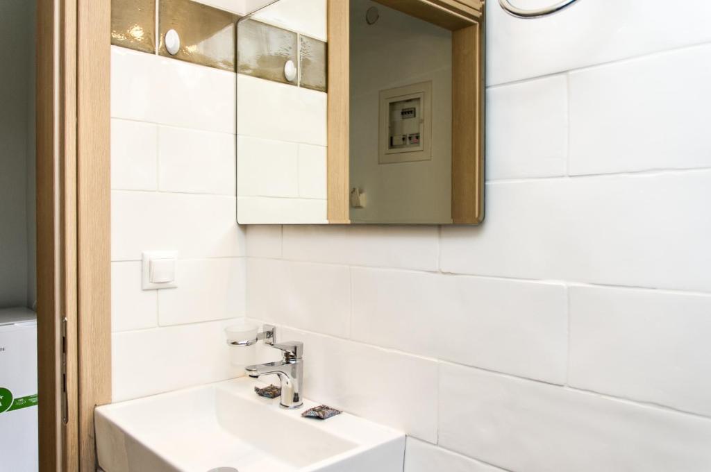 Koupelna v ubytování Tasos Rooms