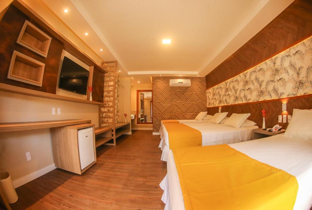 Postel nebo postele na pokoji v ubytování Cana Brava All Inclusive Resort