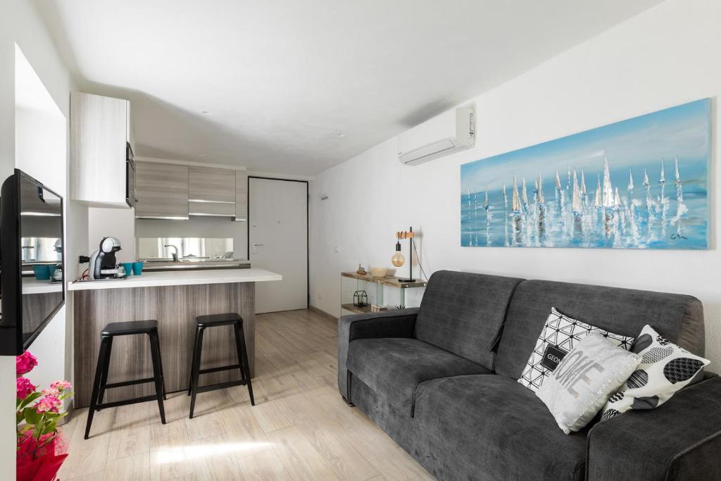 Kuchyň nebo kuchyňský kout v ubytování La Terrazza sul Lago di Como con garage