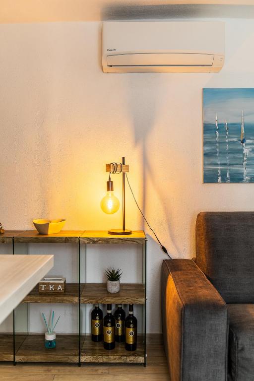 Posezení v ubytování La Terrazza sul Lago di Como con garage