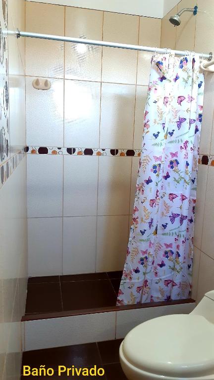 Koupelna v ubytování Hostal Capac