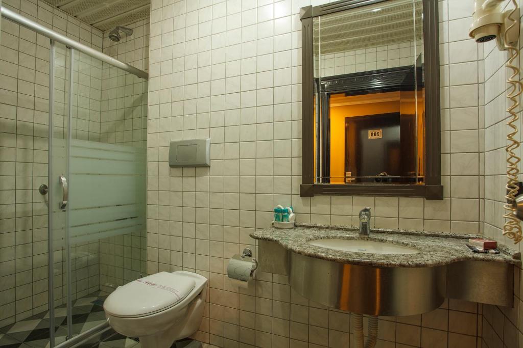 Koupelna v ubytování Balikcilar Hotel