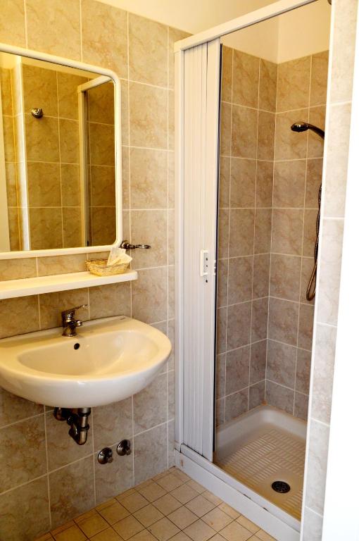 Koupelna v ubytování Hotel Cirene