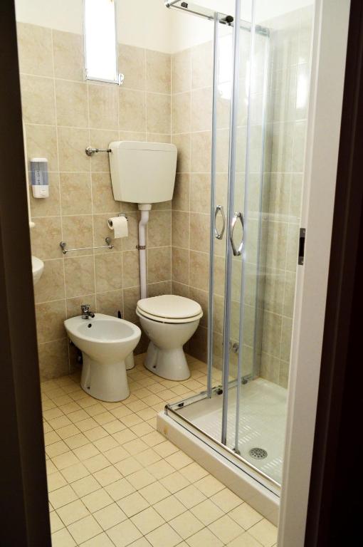 Koupelna v ubytování Hotel Cirene