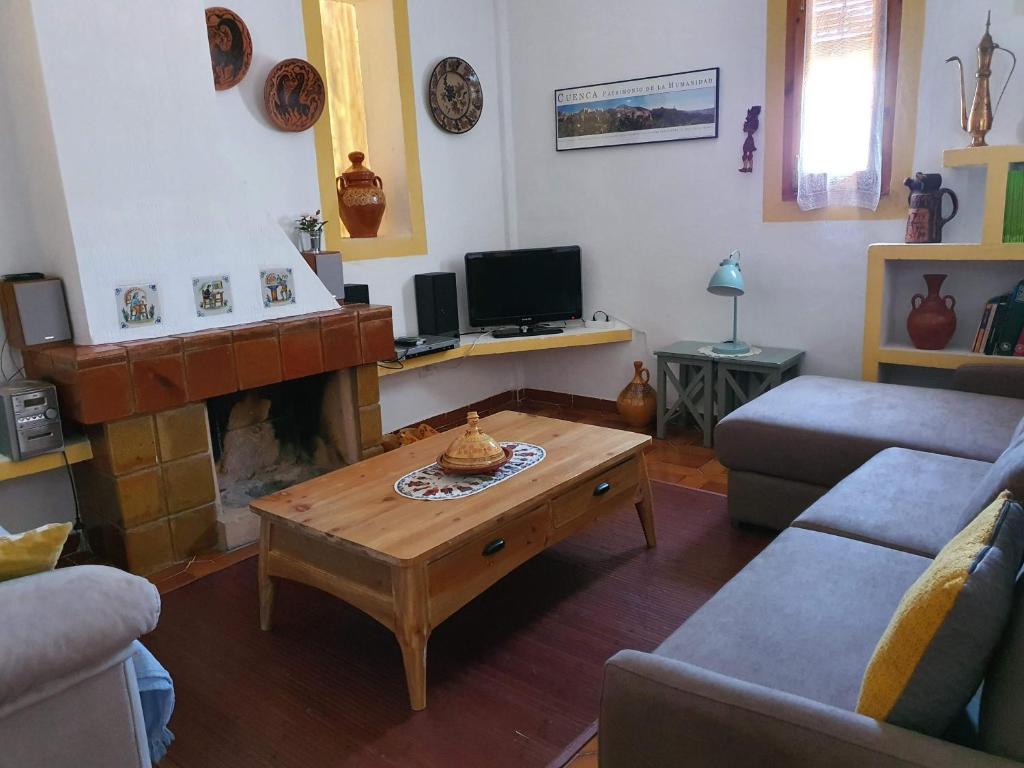 TV a/nebo společenská místnost v ubytování Casa San Nicolas