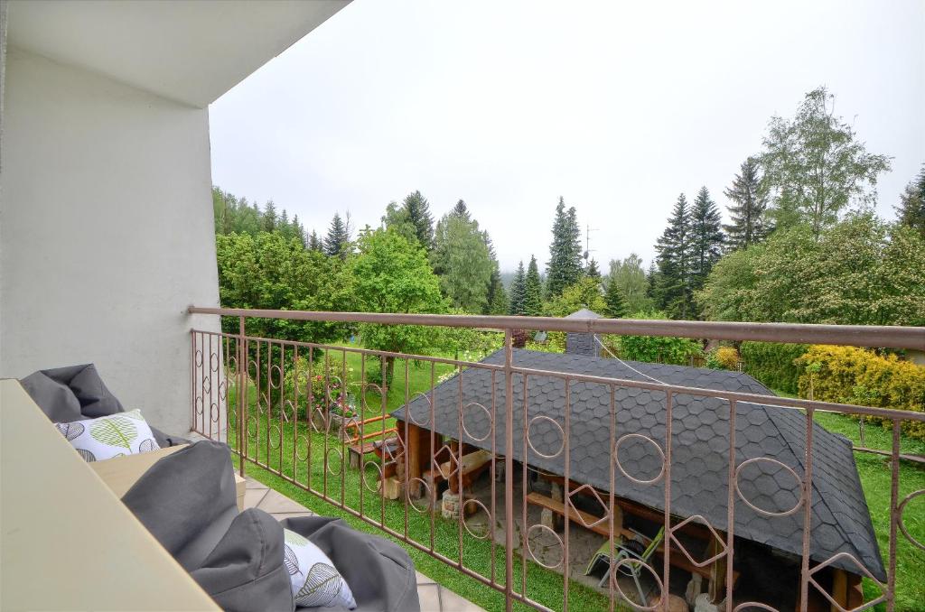 Balkón nebo terasa v ubytování Apartament ANWAN