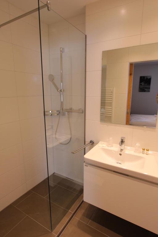 Koupelna v ubytování Hotel Tirolerhof