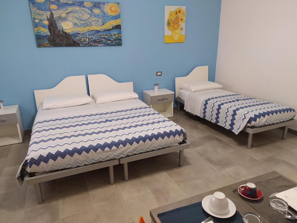 Krevet ili kreveti u jedinici u okviru objekta ROOM AND BREAKFAST SAN RAFEL