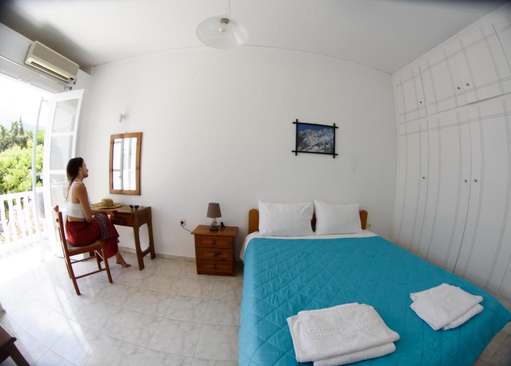 Letto o letti in una camera di Lefkothea Hotel