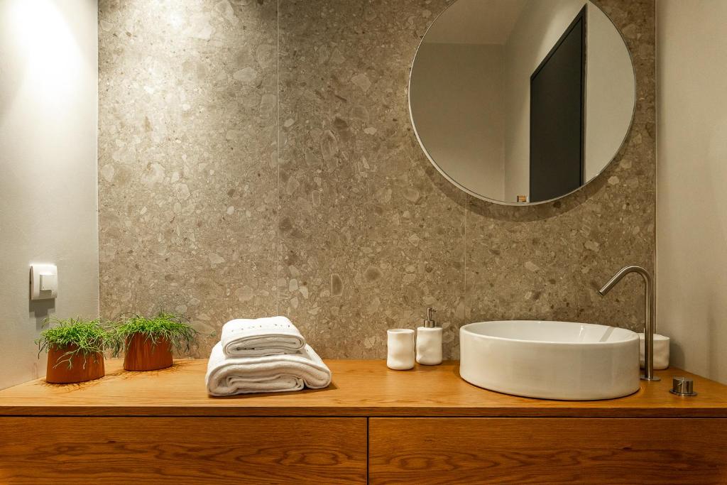 Koupelna v ubytování Orion suites