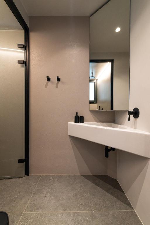 Koupelna v ubytování Orion suites