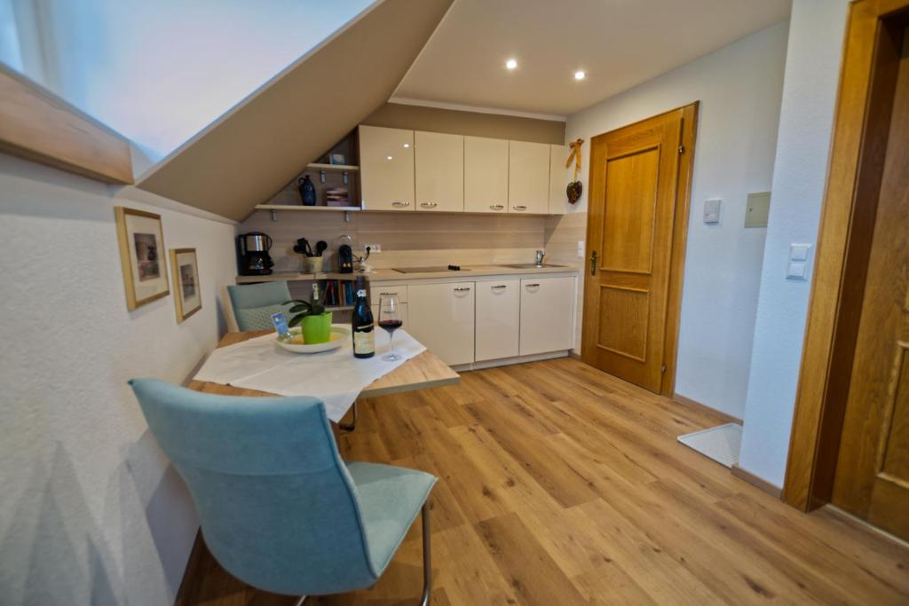 Kuchyň nebo kuchyňský kout v ubytování Ferienhaus Holzer