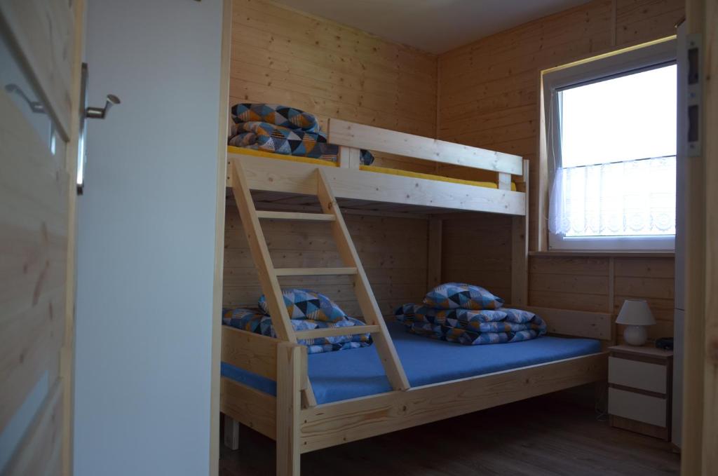 Postel nebo postele na pokoji v ubytování Letnia Przystań