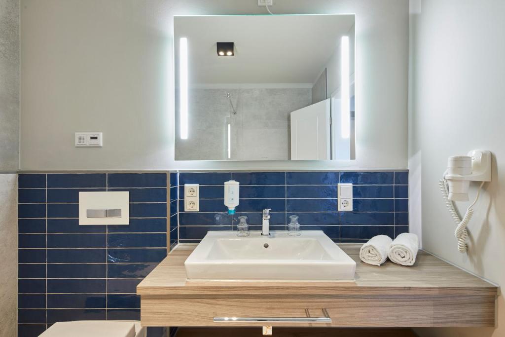 Koupelna v ubytování Hotel Friesenhof