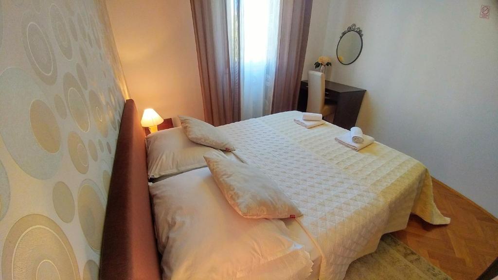 Posteľ alebo postele v izbe v ubytovaní Apartment Deluxe Sea View Split