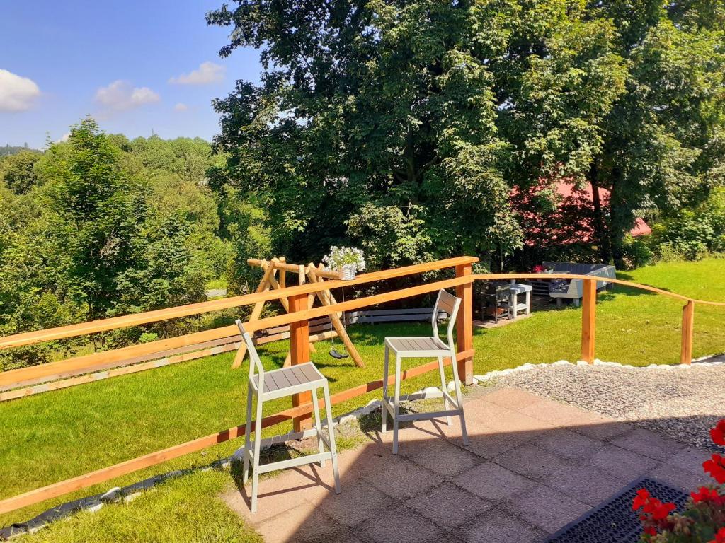 Zahrada ubytování Domek na górce