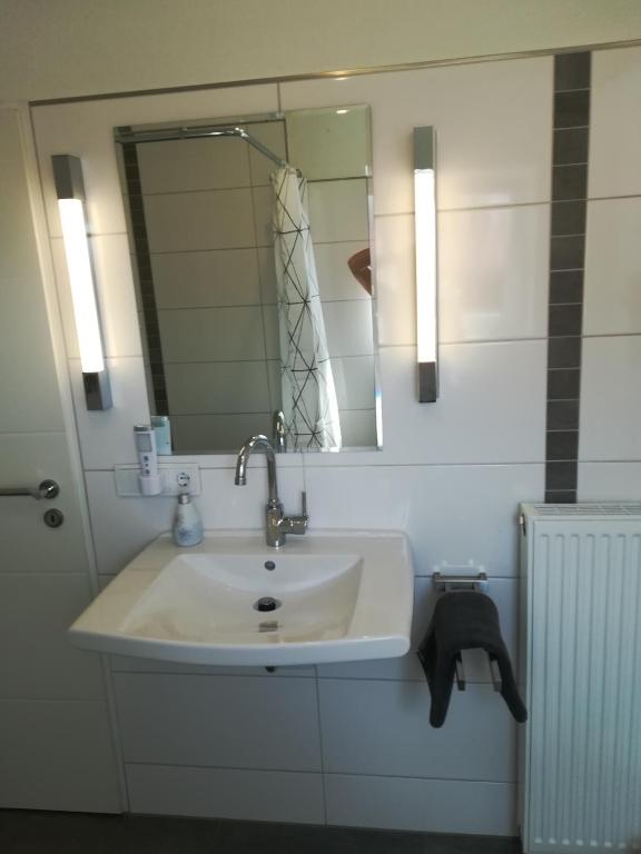 Koupelna v ubytování Ferienwohnung Meyer