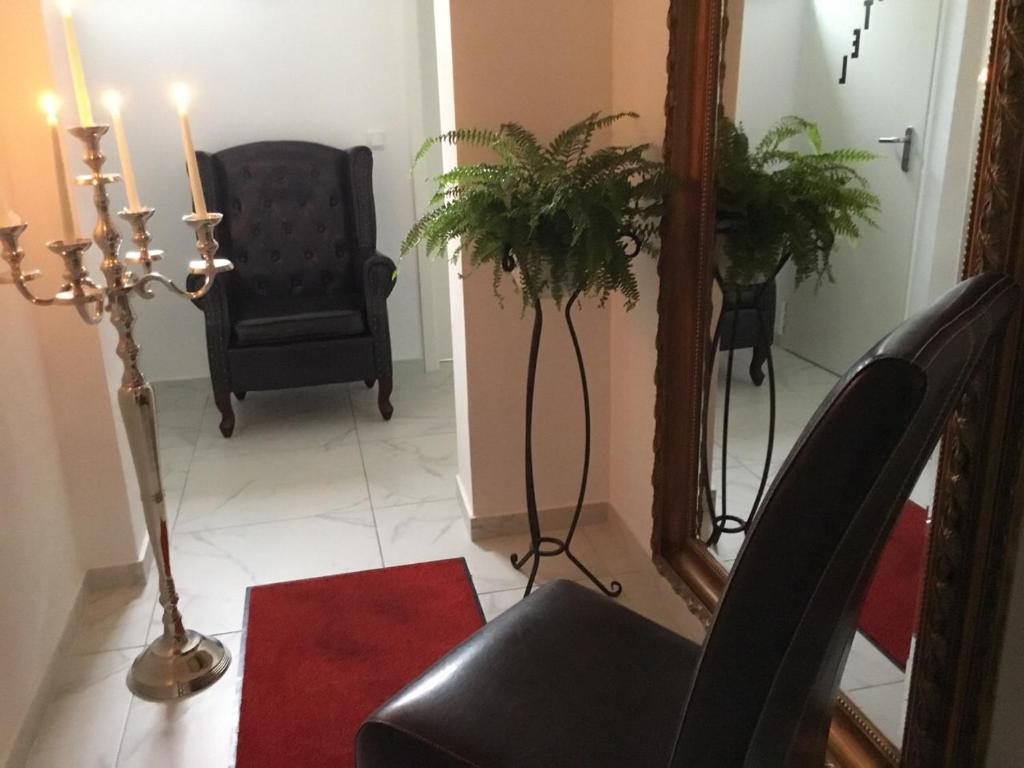 Posezení v ubytování Hotel Zum Berggarten