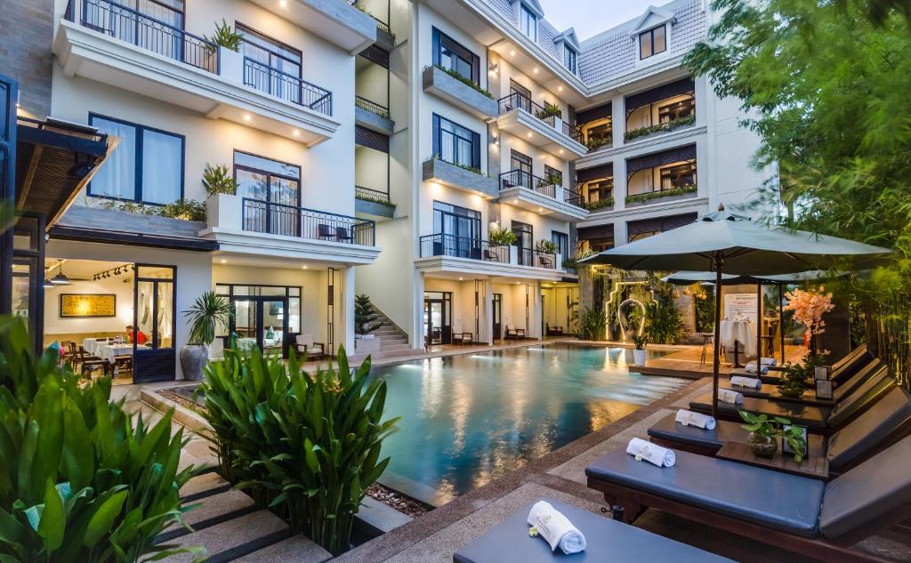Bazén v ubytování Bayon Modern Residence nebo v jeho okolí