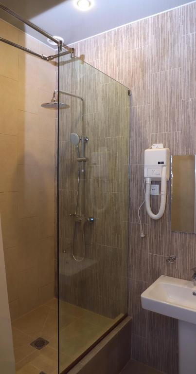 Koupelna v ubytování Araks Hotel Complex