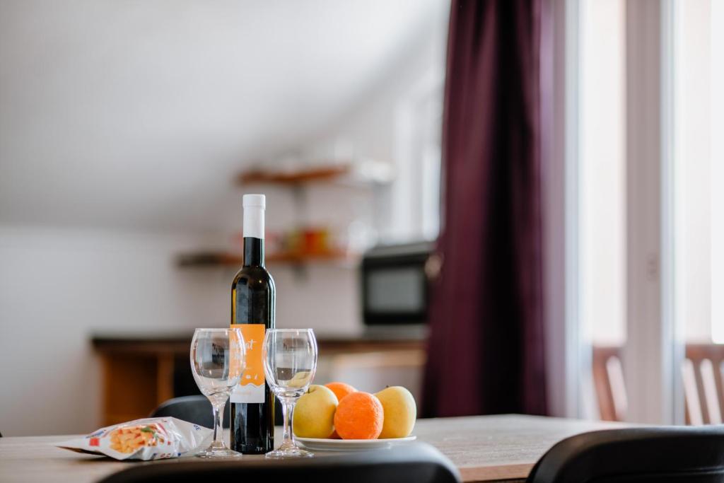 Nápoje v ubytování Apartmens Leona