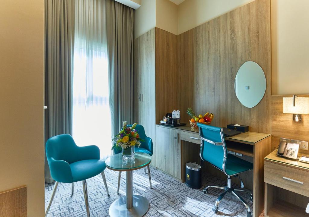 Posezení v ubytování Rose Plaza Hotel Al Barsha