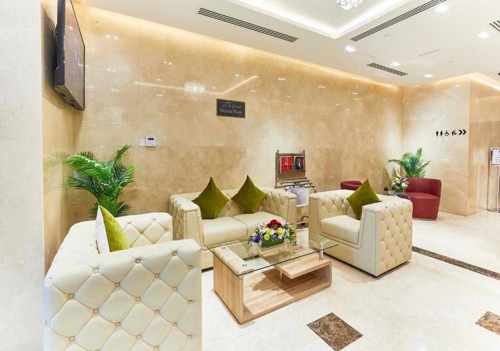 Posezení v ubytování Rose Plaza Hotel Al Barsha