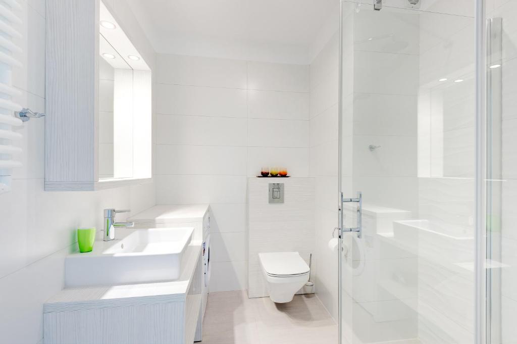 Kúpeľňa v ubytovaní Apartamenty NAVIGATOR-PORT VIEW
