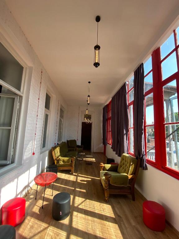 Posezení v ubytování Red Door