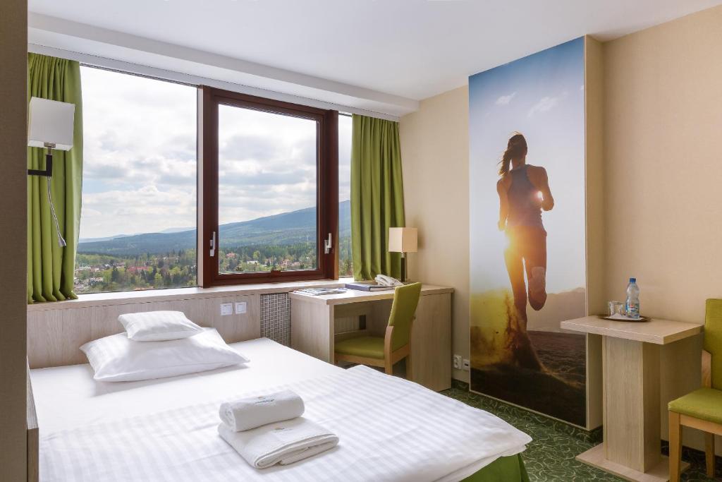 Posteľ alebo postele v izbe v ubytovaní Interferie Sport Hotel Bornit
