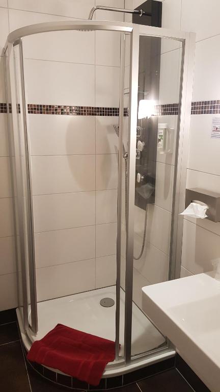 Koupelna v ubytování Hotel Amber Altstadt